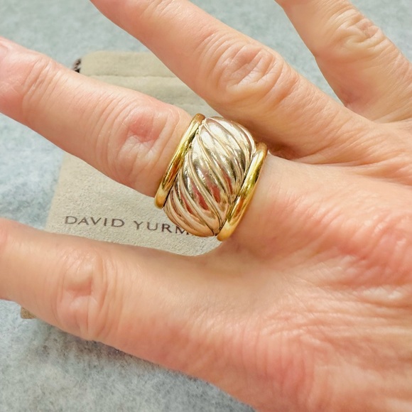 David Yurman Two Tone Cable Band - Picture 5 of 7